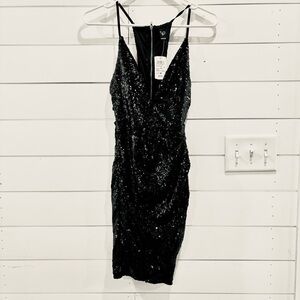 Windsor cocktail semi-formal sequin spaghetti strap dress womens/juniors XS
